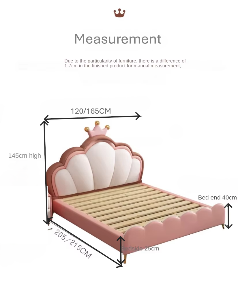Princess Shell Bed PU Leather Soft Finish