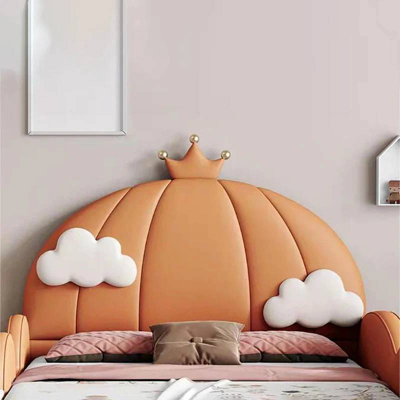 Pumpkin Carriage Princess Bed – Fairytale-Inspired Kids Bed with Royal Crown Design