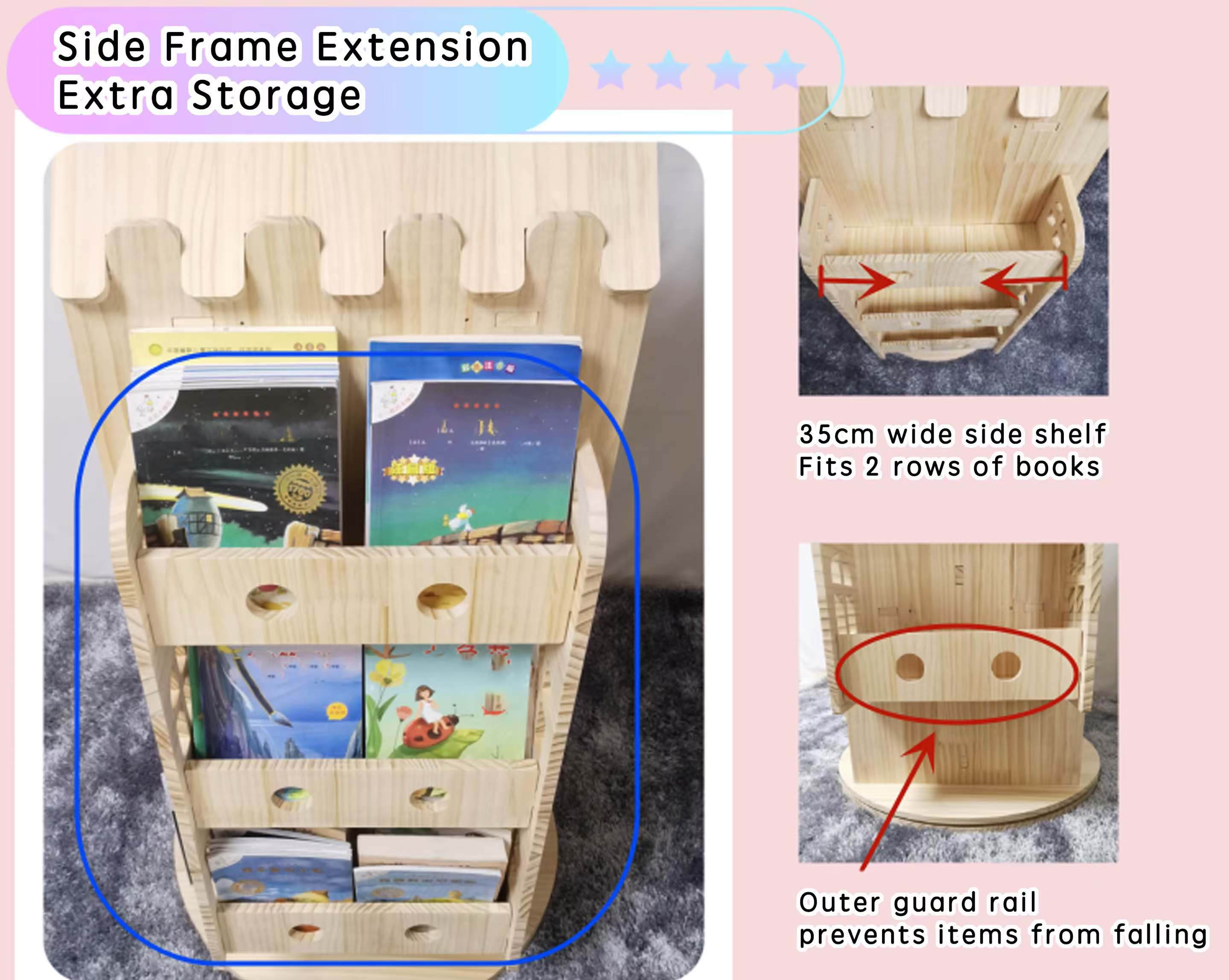 Revolving Kids Bookshelf