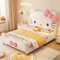 Hello Kitty Leather Princess Bed | Pink Upholstered Kids Bed | Cute Cartoon Design