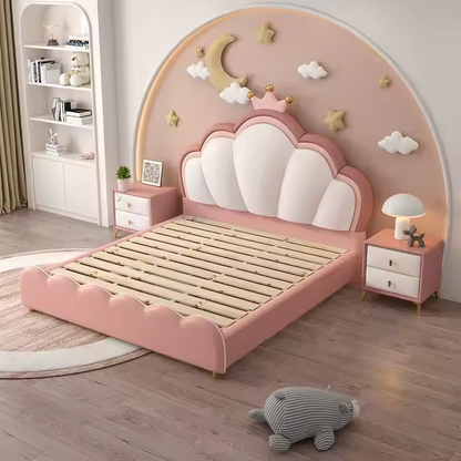 Princess Shell Bed PU Leather Soft Finish